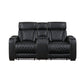 Fairway Black 2 Pc Living Room Set - Power Recliners