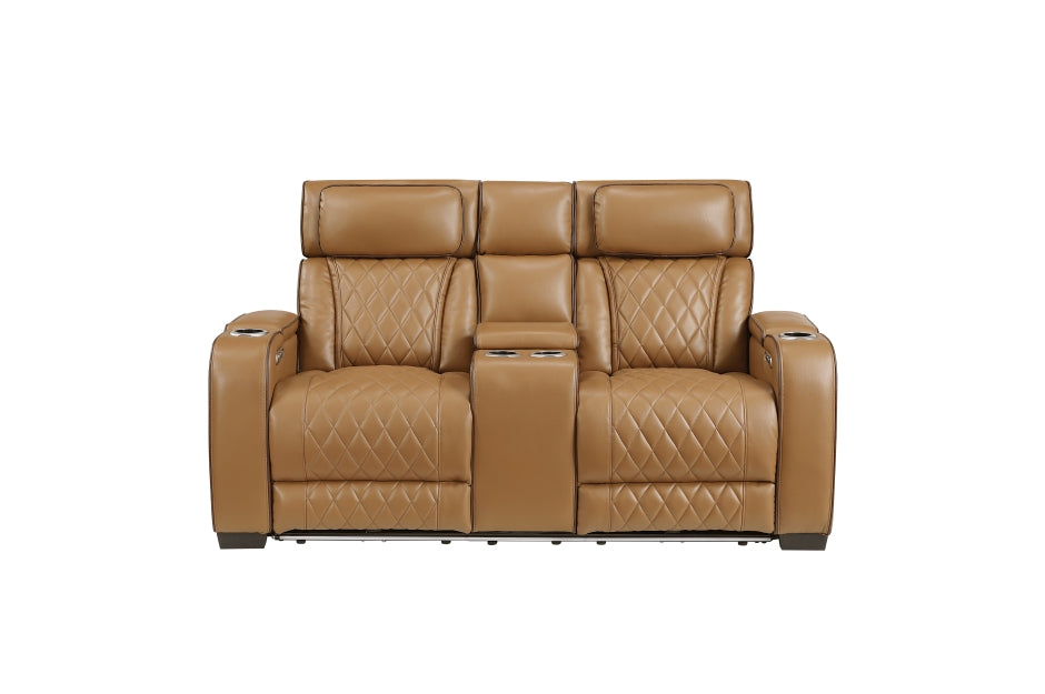 Fairway Tan Sofa & Loveseat Power Recliners