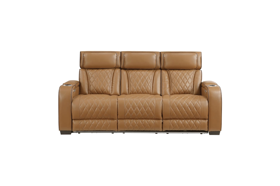 Fairway Tan Sofa & Loveseat Power Recliners