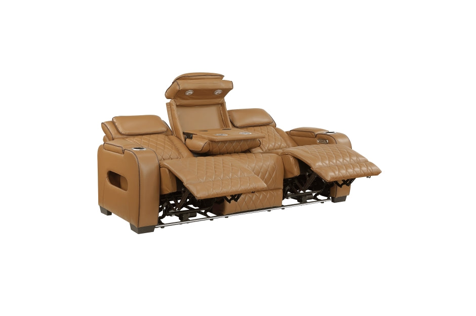 Fairway Tan Sofa & Loveseat Power Recliners