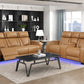 Fairway Tan Sofa & Loveseat Power Recliners
