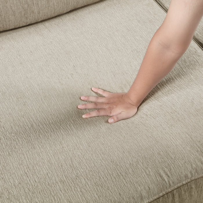 Mila 5 Pc Modular Sectional Pewter Chenille