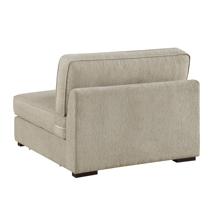 Mila 5 Pc Modular Sectional Pewter Chenille