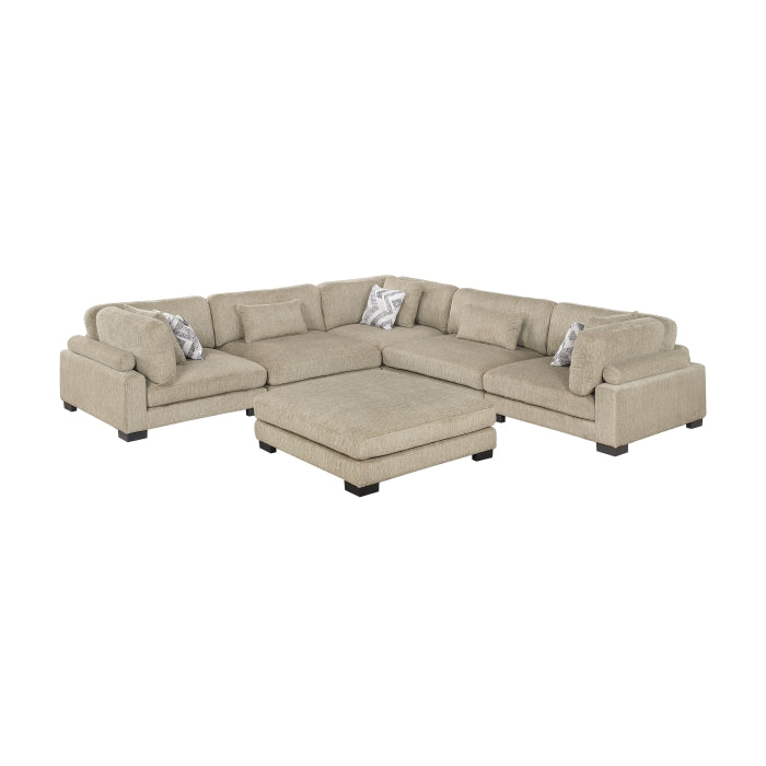 Tinley 6 Pc Modular Sectional with Ottoman