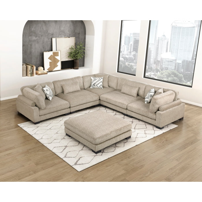 Tinley 6 Pc Modular Sectional with Ottoman
