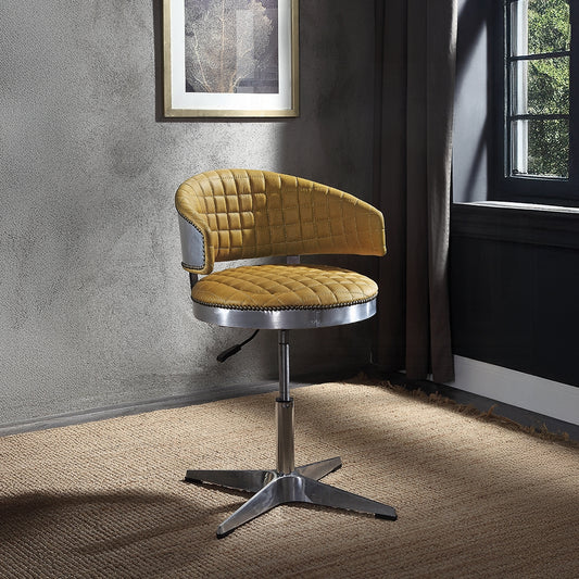 Brancaster 96470 Leather Swivel Bar Stool