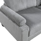 Robstown Modular Gray Corduroy Sectional