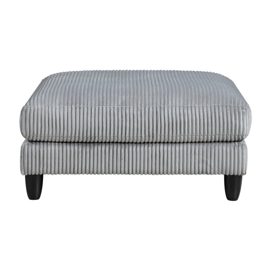 Robstown Gray Corduroy Ottoman 9688GY-4
