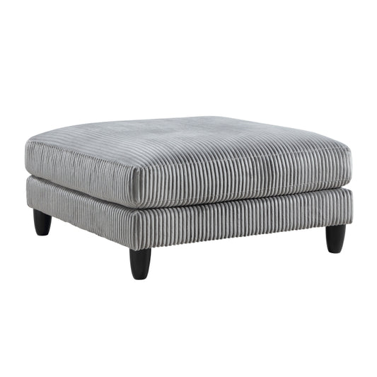 Robstown Gray Corduroy Ottoman 9688GY-4