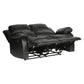 Cranley 9700BLK Faux Leather Sofa Set by Homelegance