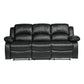 Cranley Faux Leather Living Room Sofa Set by Homelegance