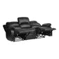 Cranley 9700BLK Faux Leather Sofa Set by Homelegance