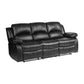 Cranley 9700BLK Faux Leather Sofa Set by Homelegance