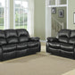 Cranley Faux Leather Living Room Sofa Set by Homelegance