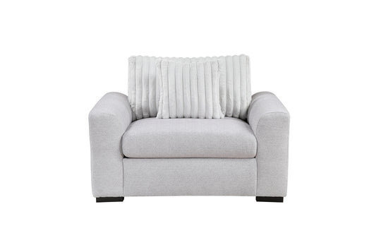 Athena Two-Tone Gray Armchair 9720GRY-1