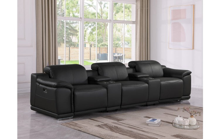 Global United 9762 Power 5 Pc Sectional