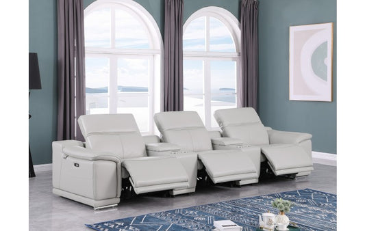 Global United 9762 Light Gray 5 Pc Sectional
