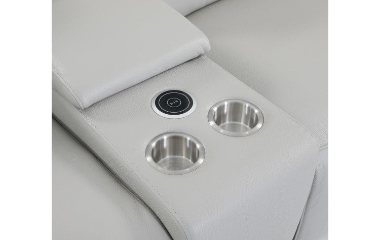 Global United 9762 Light Gray 5 Pc Sectional