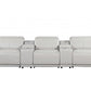Global United 9762 Light Gray 5 Pc Sectional