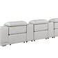 Global United 9762 Light Gray 5 Pc Sectional