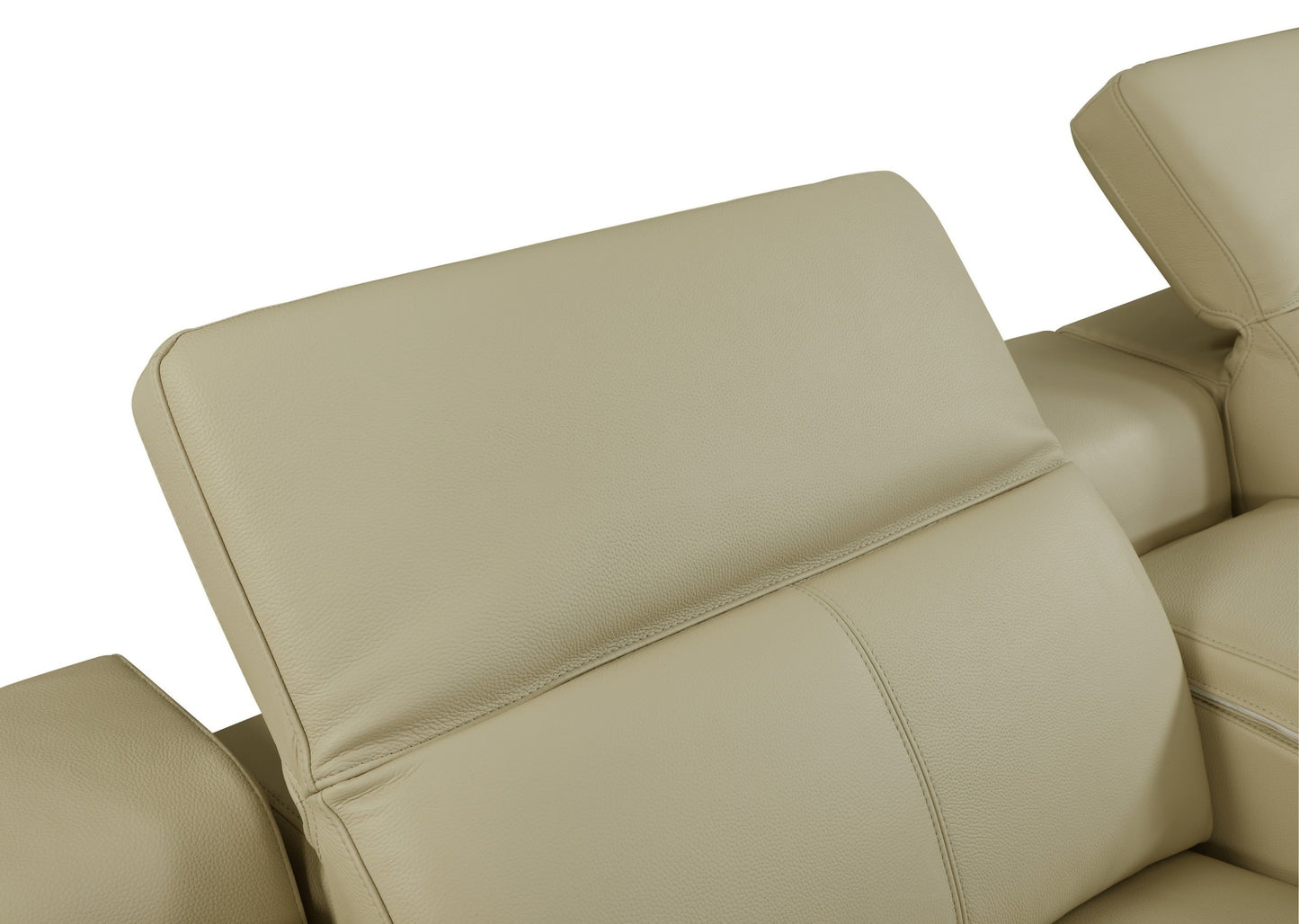 Global 9762 Genoa 6 Pc Power Sectional - Beige