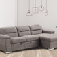Nexoes 9808 Microfiber Sectional w/Pull Out Sleeper
