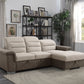 Alfio Pull-Out Sleeper Sectional by Homelegance