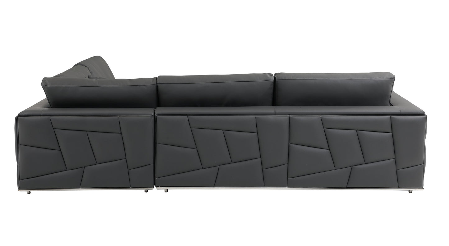 American Eagle 998 Genuine Leather Sectional - 3 Colors