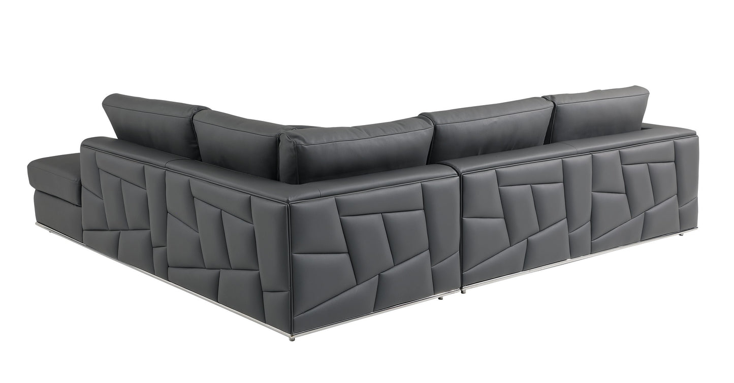 American Eagle 998 Genuine Leather Sectional - 3 Colors