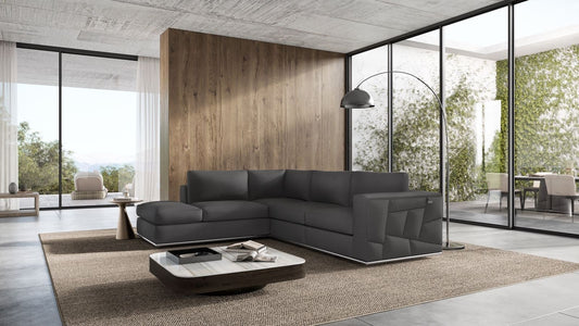 Global United 988 Sectional - LAF Dark Gray