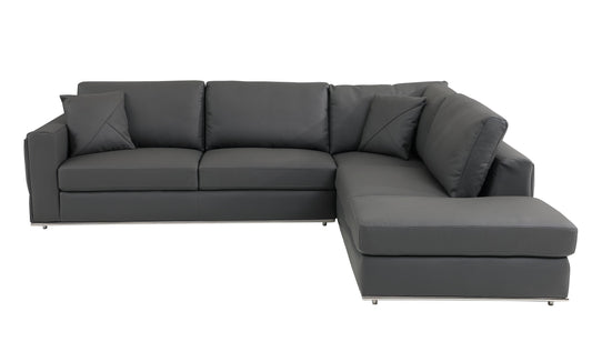 Global United 988 Sectional - LAF Dark Gray