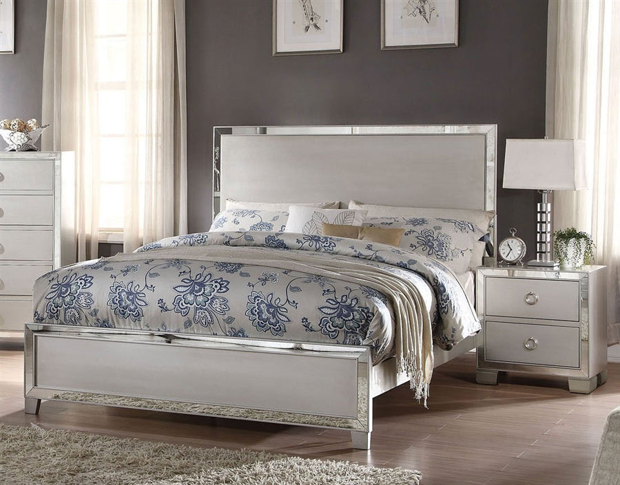 Voeville II Bedroom Collection - Platinum Finish