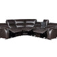 Alexandria 6 Pc Leather Sectional - Chocolate