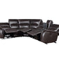 Alexandria 6 Pc Leather Sectional - Chocolate