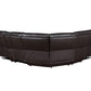 Alexandria 6 Pc Leather Sectional - Chocolate