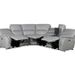 Alexandria Stone Leather 6 Pc Sectional - Steve Silver