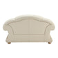 Apolo Top Grain Black or Ivory Leather Sofa Set