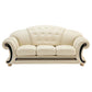 Apolo Top Grain Black or Ivory Leather Sofa Set