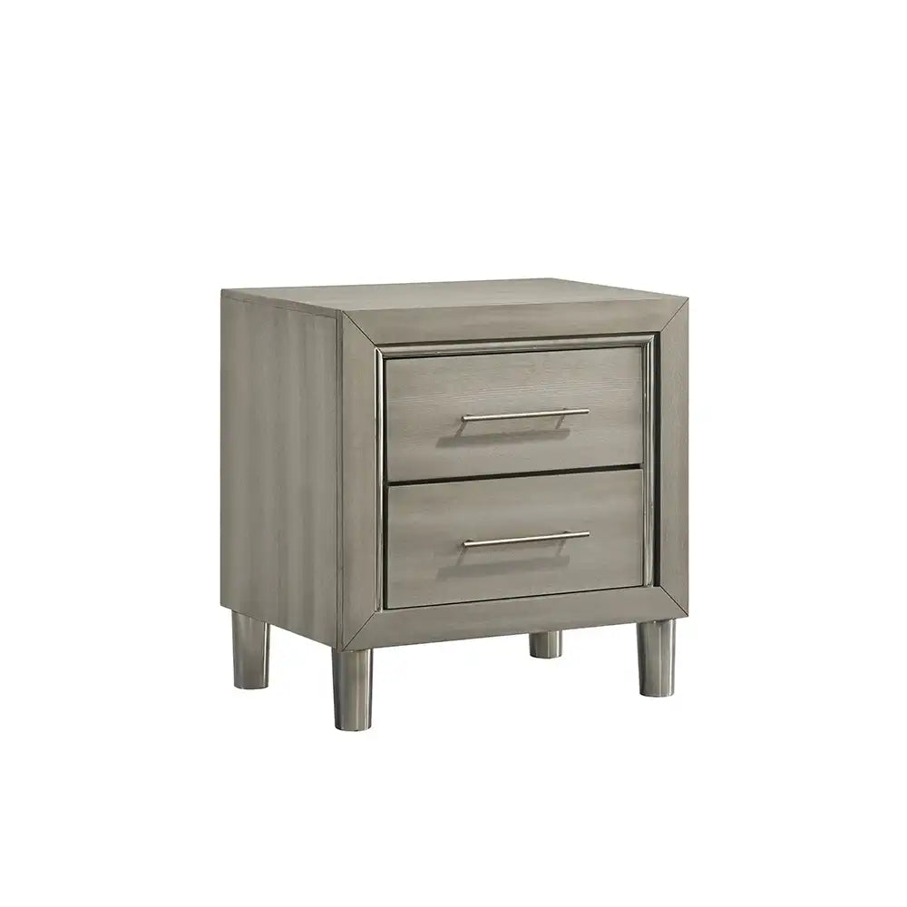 New Classic Lennox Modern Gray 4 Pc Bedroom Set