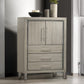 Lennox Gray 5 Drawer Chest w/LED