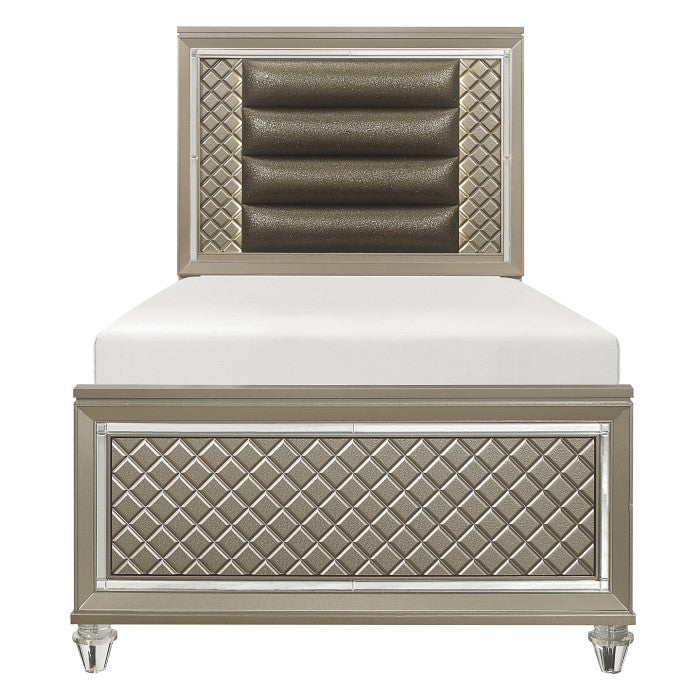 Louden 1515 Colección de dormitorio con acabado champán - Iluminación LED