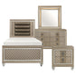 Louden 1515 Colección de dormitorio con acabado champán - Iluminación LED