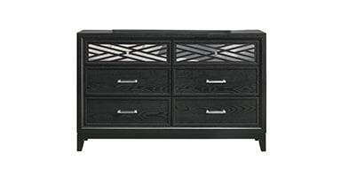 Obsidian Black 4 Pc Bedroom Set by New Classic