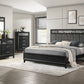 Obsidian Black 4 Pc Bedroom Set by New Classic