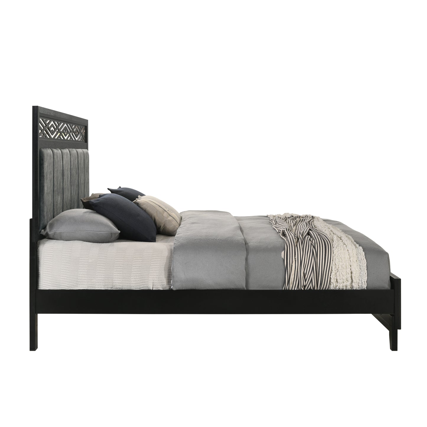 Obsidian Black 4 Pc Bedroom Set by New Classic