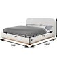 B17 Boucle Platform Bed - 2 Colors
