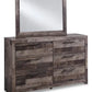 Derekson Butcher Block 4 Pc Bedroom Set