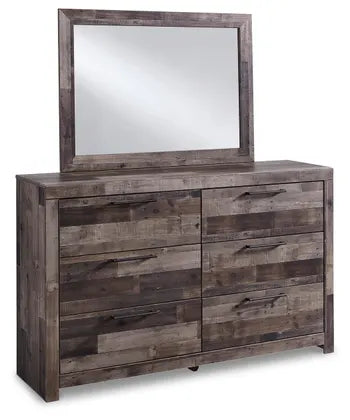Derekson Butcher Block 4 Pc Bedroom Set