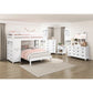 Twin/Full Loft Bunk Bed w/Chest & Hidden Desk