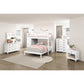 Twin/Full Loft Bunk Bed w/Chest & Hidden Desk